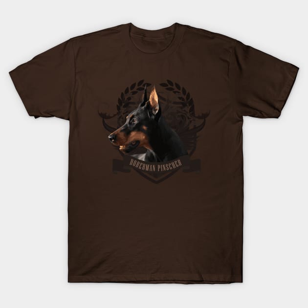 Doberman Pinscher - Dobermann T-Shirt by Nartissima